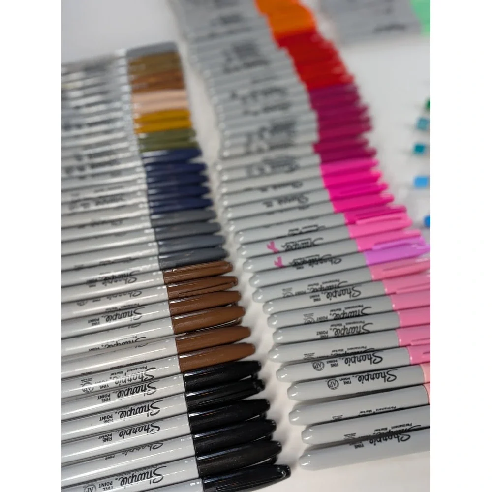 HUGE TESTED SHARPIE LOT🌈Permanent Marker Ultra&Fine Point Metallics Neon Pastel
